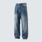 SQUAREFIT™ Structured Seam Wide-Leg Jeans