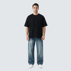 SQUAREFIT™ Structured Seam Wide-Leg Jeans