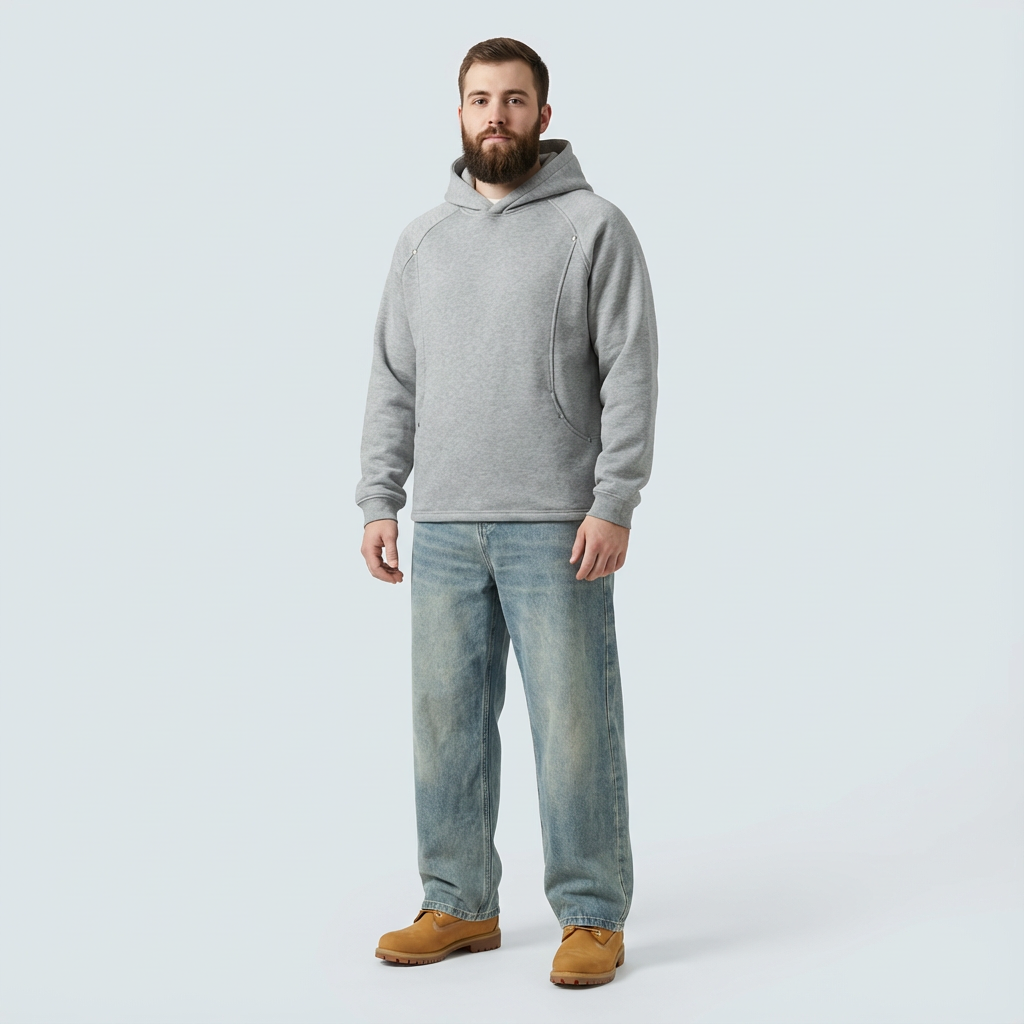 SQUAREFIT™ Rivet Curve Hoodie