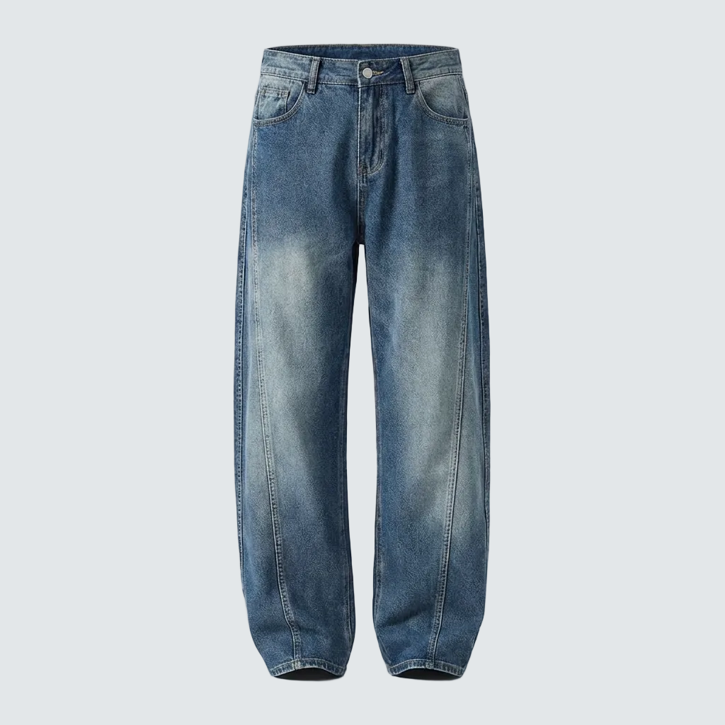 SQUAREFIT™ Structured Seam Wide-Leg Jeans